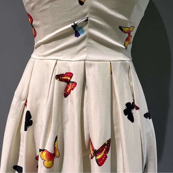 NWT Belle Poque Boutique Beautiful A-Line Dress in Colorful Butterfly Print Sz S - Picture 15 of 16